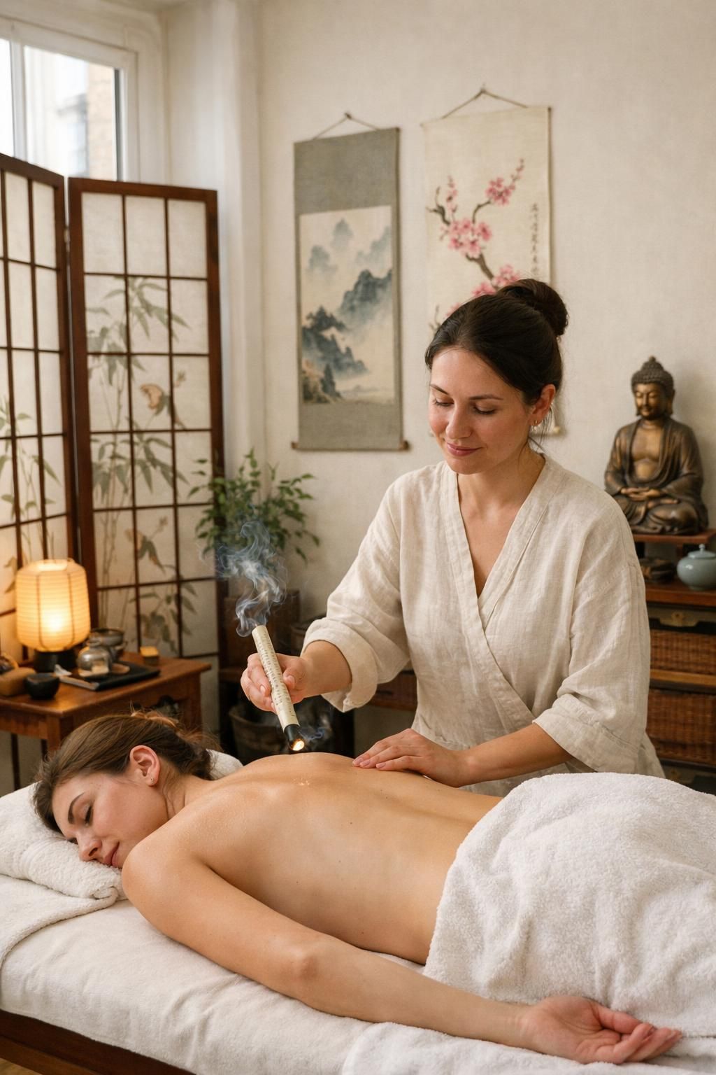 explorez les bienfaits naturels de l’acupuncture moxa, une méthode de soin traditionnelle chinoise qui stimule l'énergie vitale pour améliorer votre bien-être et votre santé.