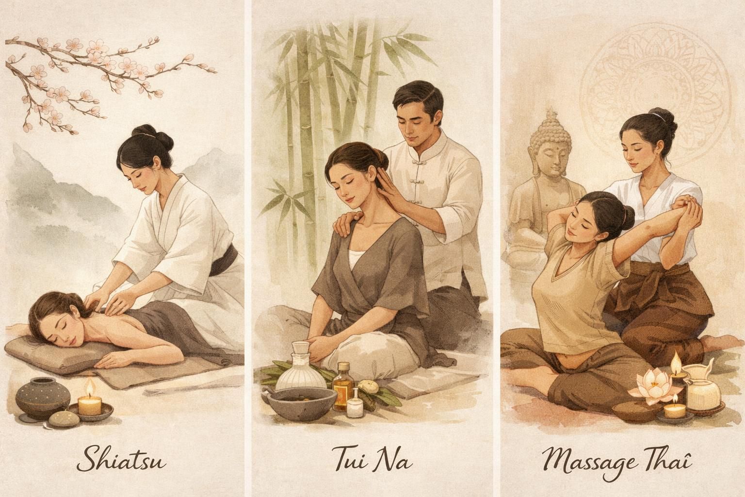 explorez les bienfaits naturels des massages asiatiques et plongez dans leur riche tradition millénaire pour détente, bien-être et équilibre du corps et de l'esprit.
