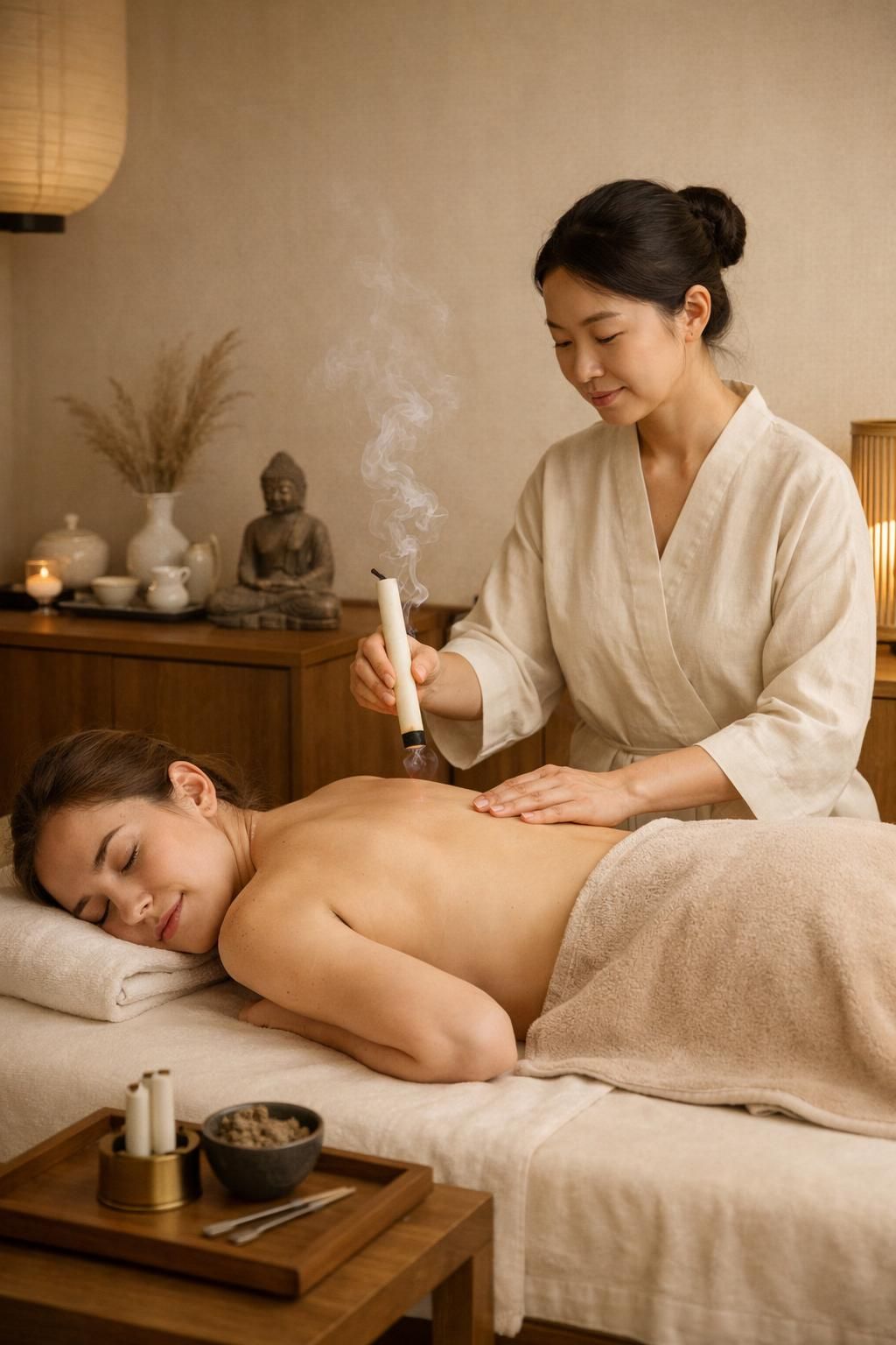 découvrez le massage moxa, une technique traditionnelle chinoise alliant chaleur et bienfaits naturels pour favoriser la détente, revitaliser le corps et équilibrer l'énergie.